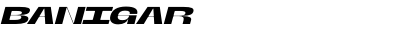 Banigar Expanded Semi Bold Italic
